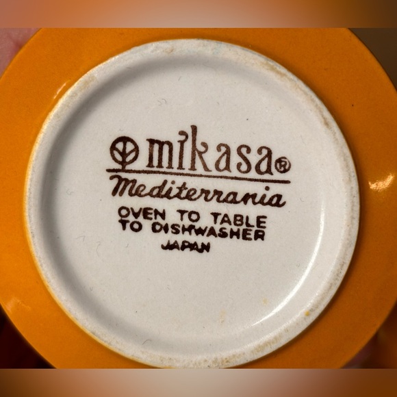 Vintage Mikasa Mediterrania cups (8) in perfect shape, made in Japan. - Picture 2 of 3